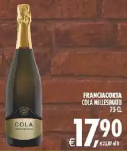 Deco Supermercati Franciacorta cola millesimato offerta
