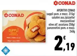 Conad City Aperitivi conad suppli pom. e mozz. offerta