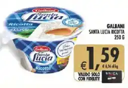 Deco Supermercati Galbani santa lucia ricotta offerta