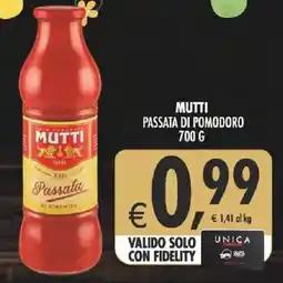 Deco Supermercati Mutti passata di pomodoro offerta