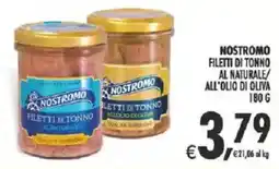 Deco Supermercati Nostromo filetti di tonno al naturale all'olio di oliva offerta