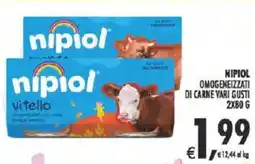 Deco Supermercati Nipiol omogeneizzati di carne offerta