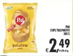 Deco Supermercati Pai chips trasparenti offerta