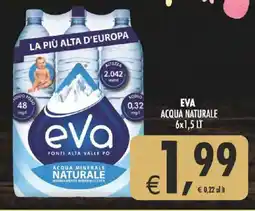 Deco Supermercati Eva acqua naturale offerta