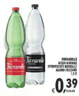 Deco Supermercati Ferrarelle acqua minerale effervescente naturale/ maxima frizzante offerta