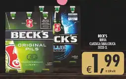 Deco Supermercati Beck's birra classica/analcolica offerta