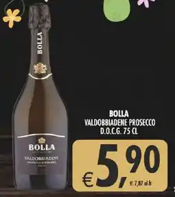 Deco Supermercati Bolla valdobbiadene prosecco D.O.C.G. offerta