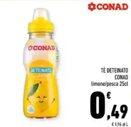 Conad City Tè deteinato conad limone/pesca offerta