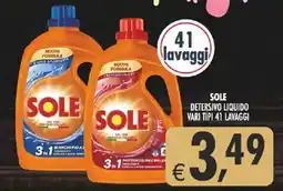 Deco Supermercati Sole detersivo liquido offerta