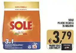 Deco Supermercati Sole polvere ricarica 26 misurini offerta