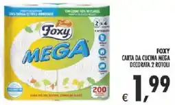 Deco Supermercati Foxy carta da cucina mega decorata 2 rotoli offerta