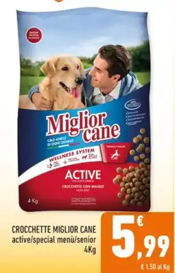 Conad City Crocchette miglior cane active/special menù/senior offerta