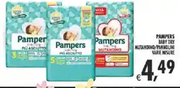 Deco Supermercati Pampers baby dry mutandino/pannolini offerta