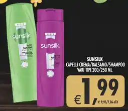 Deco Supermercati Sunsilk capelli crema/balsamo/shampoo offerta