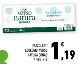 Conad City Fazzoletti ecologici VERSO NATURA CONAD offerta