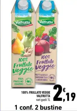 Conad City 100% frullato veggie VALFRUTTA offerta
