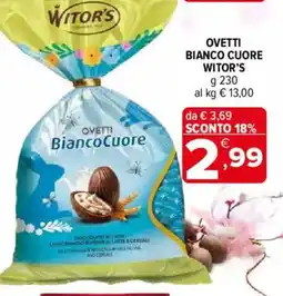 Iperal Ovetti bianco cuore WITOR'S offerta