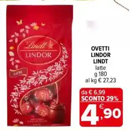 Iperal Ovetti lindor LINDT offerta