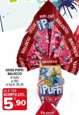 Iperal Uovo puffi BALOCCO offerta
