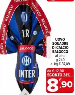 Iperal Uovo squadre di calcio BALOCCO offerta