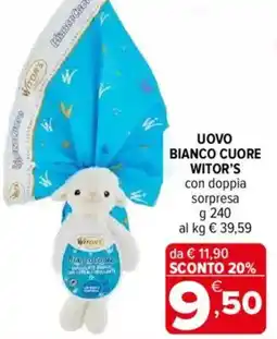 Iperal Uovo bianco cuore WITOR'S offerta