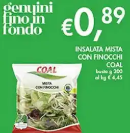 Coal Insalata mista con finocchi COAL offerta