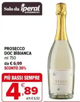 Iperal Prosecco DOC BÌBIANCA offerta