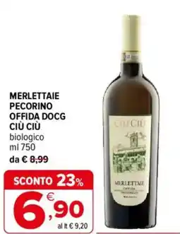 Iperal Merlettaie pecorino offida DOCG CIÙ CIÙ offerta