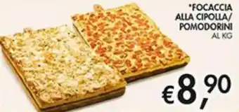 Coal Focaccia alla cipolla/ pomodorini offerta