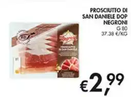 Coal Prosciutto di san daniele dop NEGRONI offerta