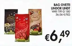 Coal Bag ovetti lindor LINDT offerta