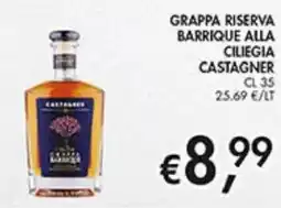 Coal Grappa riserva barrique alla ciliegia castagner offerta