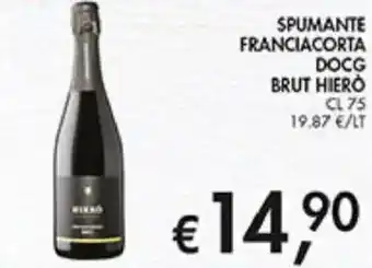 Coal Spumante franciacorta docg brut hiero offerta