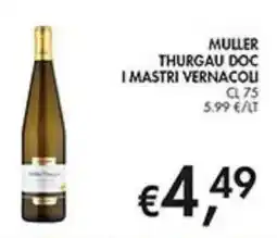 Coal Muller thurgau doc i mastri vernacoli offerta