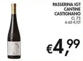 Coal Passerina igt cantine castignano offerta
