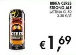 Coal Birra ceres strong ale lattina offerta