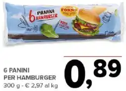 Todis 6 panini per hamburger offerta