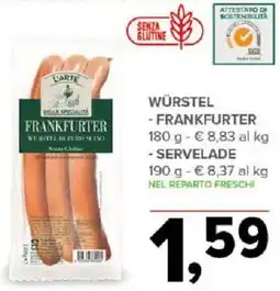 Todis Würstel - frankfurter offerta