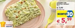 Esselunga Lasagne con ricotta e spinaci offerta