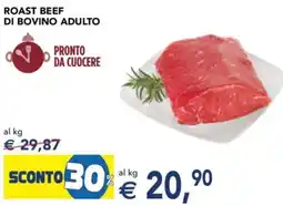 Esselunga Roast beef di bovino adulto offerta