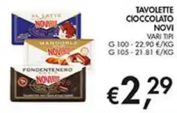 Coal Tavolette cioccolato NOVI offerta