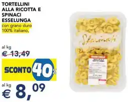 Esselunga Tortellini alla ricotta e spinaci ESSELUNGA offerta
