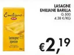 Coal Lasagne emiliane BARILLA offerta