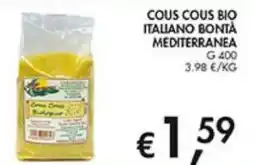 Coal Cous cous bio italiano bonta mediterranea offerta