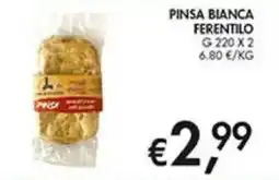 Coal Pinsa bianca ferentilo offerta