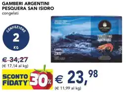 Esselunga Gamberi argentini pesquera SAN ISIDRO offerta