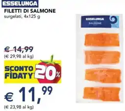 Esselunga ESSELUNGA Filetti di salmone offerta
