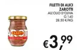 Coal Filetti di alici zarotti all'olio d'oliva offerta