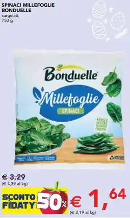 Esselunga Spinaci millefoglie BONDUELLE offerta