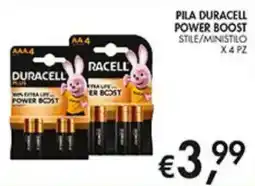 Coal Pila duracell power boost stile/ministilo offerta